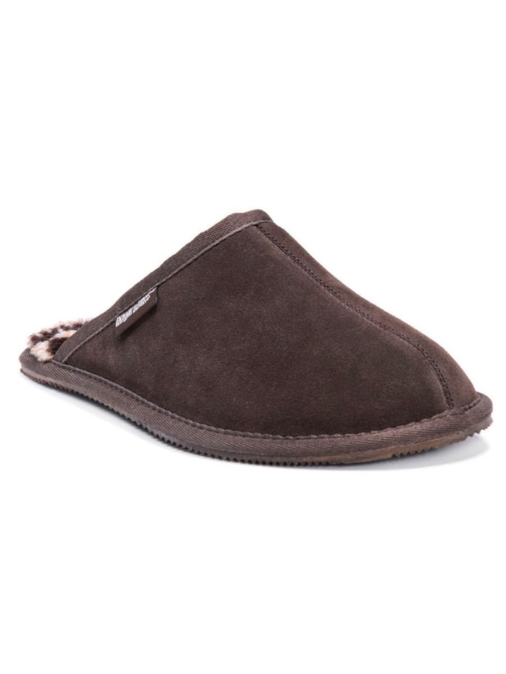 Muk Luks Brown Faux Fur Slippers men Size 9 Cabincore Fall